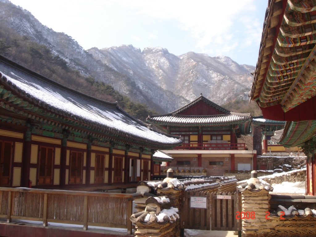 Monastery in winter
